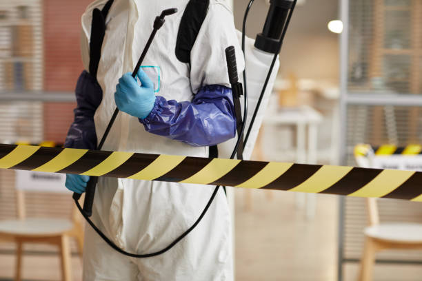 Professional Biohazard Cleanup technician working in Roseland, NJ